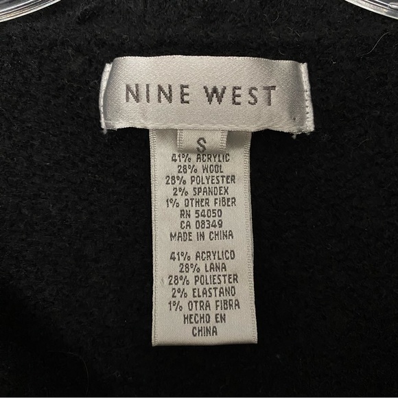 Nine West black wool blend cardigan sweater. - Picture 5 of 5